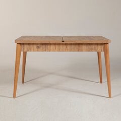 Раскладной стол Kalune Design 869, коричневый цена и информация | Кухонные и обеденные столы | pigu.lt