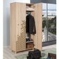 Spinta Kalune Design Wardrobe 863 (I), 90 cm, ąžuolo spalvos/geltona цена и информация | Spintos | pigu.lt