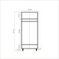 Spinta Kalune Design Wardrobe 863 (I), 90 cm, ąžuolo spalvos/geltona цена и информация | Spintos | pigu.lt