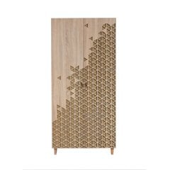 Spinta Kalune Design Wardrobe 863 (I), 90 cm, ąžuolo spalvos/geltona kaina ir informacija | Spintos | pigu.lt