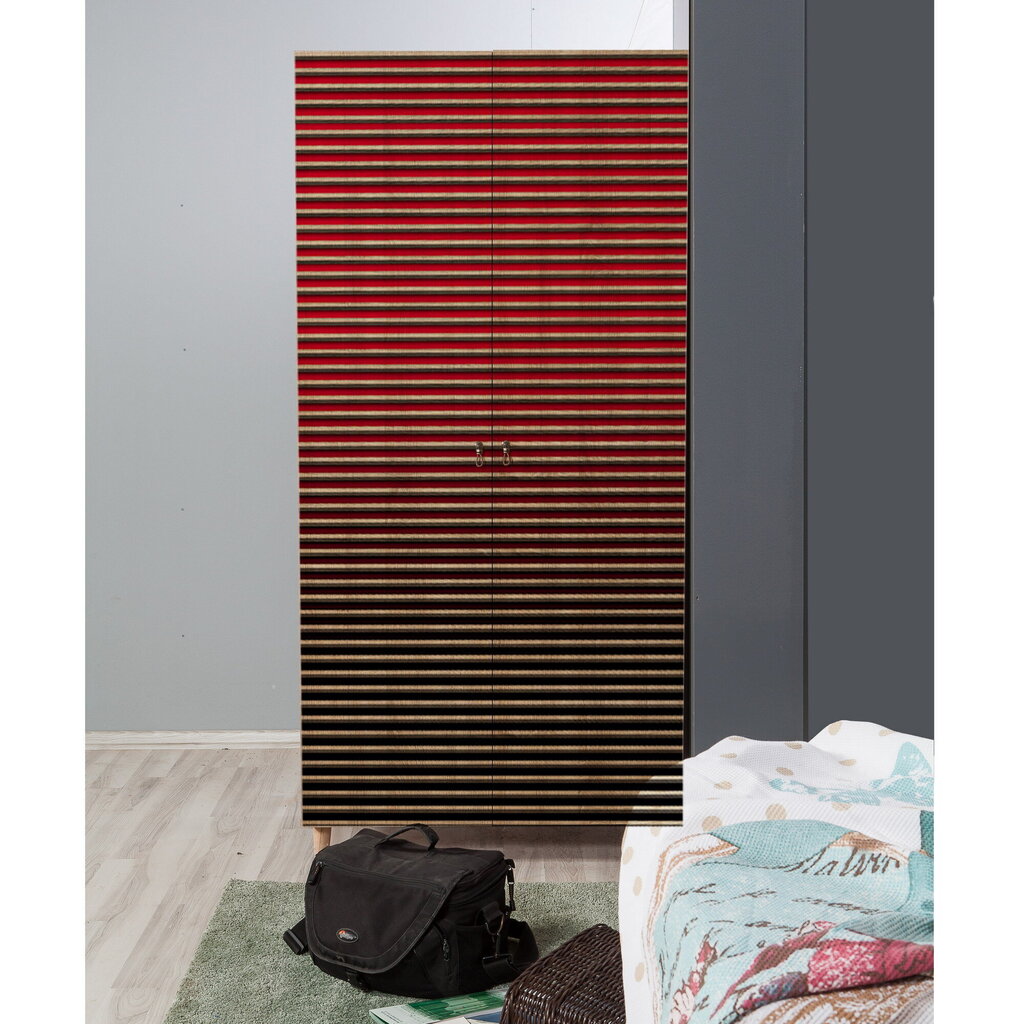 Spinta Kalune Design Wardrobe 869 (IV), 90 cm, raudona kaina ir informacija | Spintos | pigu.lt