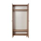 Spinta Kalune Design Wardrobe 863 (I), 90 cm, ąžuolo spalvos/tamsiai ruda kaina ir informacija | Spintos | pigu.lt