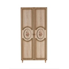 Шкаф Kalune Design Wardrobe 863 (I), 90 см, дуб/темно-коричневый цена и информация | Шкафы | pigu.lt