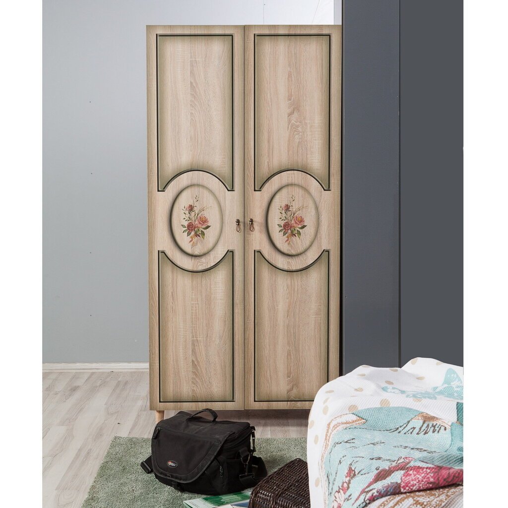 Spinta Kalune Design Wardrobe 869 (IV), 90 cm, ąžuolo spalvos kaina ir informacija | Spintos | pigu.lt