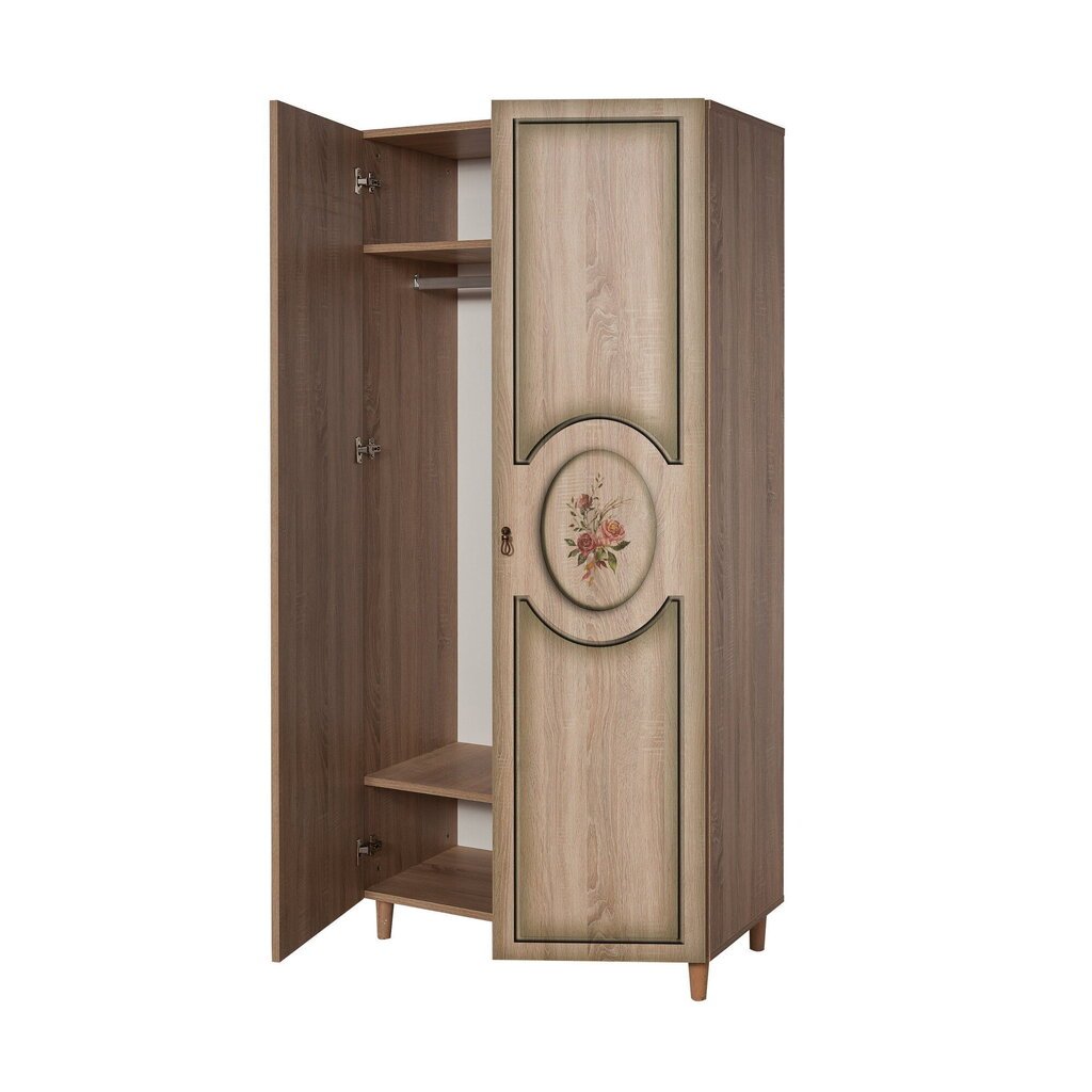 Spinta Kalune Design Wardrobe 869 (IV), 90 cm, ąžuolo spalvos kaina ir informacija | Spintos | pigu.lt