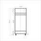 Spinta Kalune Design Wardrobe 869 (IV), 90 cm, ąžuolo spalvos kaina ir informacija | Spintos | pigu.lt