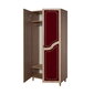 Spinta Kalune Design Wardrobe 869 (IV), 90 cm, ąžuolo spalvos/raudona kaina ir informacija | Spintos | pigu.lt