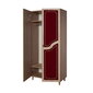 Spinta Kalune Design Wardrobe 869 (IV), 90 cm, ąžuolo spalvos/raudona цена и информация | Spintos | pigu.lt