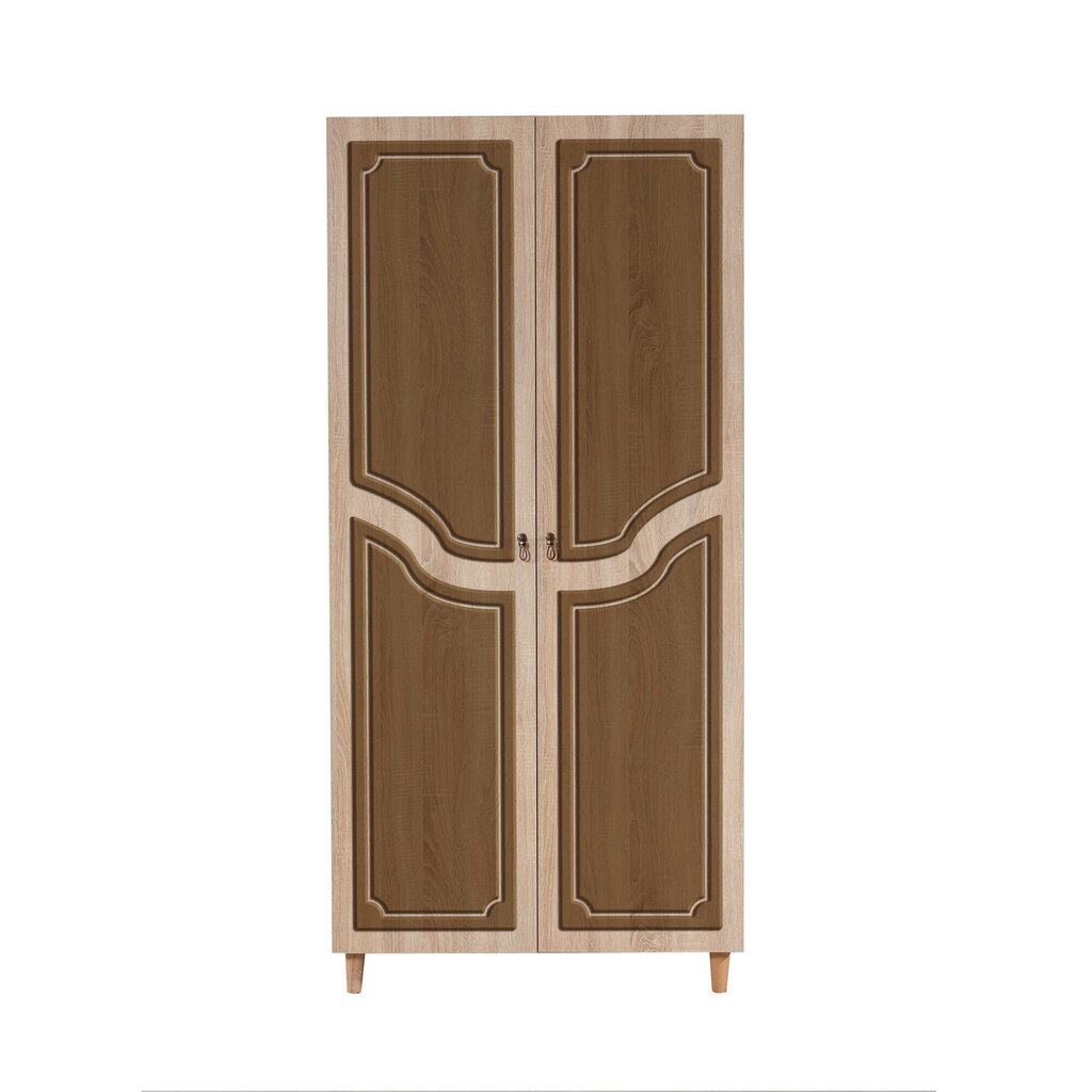 Spinta Kalune Design Wardrobe 869 (IV), 90 cm, ruda/ąžuolo spalvos kaina ir informacija | Spintos | pigu.lt