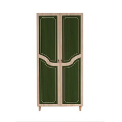 Шкаф Kalune Design Wardrobe 869 (IV), 90 см, дуб/темно-зеленый цена и информация | Шкафы | pigu.lt