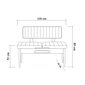 Suolas Kalune Design 869, šviesiai pilkas/smėlio spalvos kaina ir informacija | Virtuvės ir valgomojo kėdės | pigu.lt