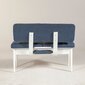 Suolas Kalune Design 869, baltas/mėlynas цена и информация | Virtuvės ir valgomojo kėdės | pigu.lt