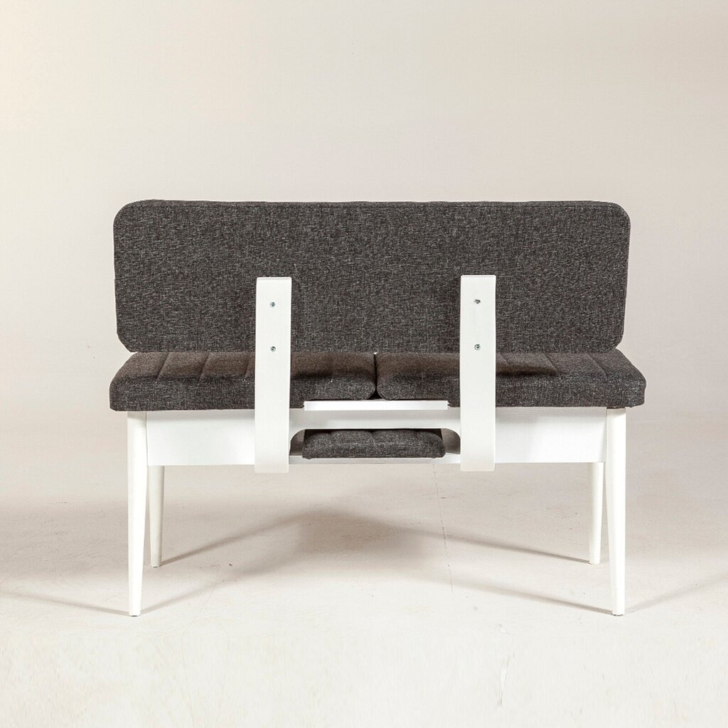 Suolas Kalune Design 869, baltas/pilkas kaina ir informacija | Virtuvės ir valgomojo kėdės | pigu.lt