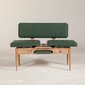 Suolas Kalune Design 869, žalias/smėlio spalvos kaina ir informacija | Virtuvės ir valgomojo kėdės | pigu.lt