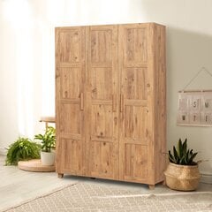 Шкаф Kalune Design Wardrobe 869 (III), 120 см, светло-коричневый цена и информация | Шкафы | pigu.lt