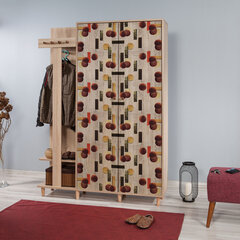 Комплект мебели для прихожей Kalune Design 869(VI), темно-красный/дуб цена и информация | Комплекты в прихожую | pigu.lt