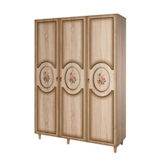 Шкаф Kalune Design Wardrobe 863 (IV), 135 см, дуб/красный цена и информация | Шкафы | pigu.lt