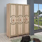 Spinta Kalune Design Wardrobe 863 (VI), 135 cm, ąžuolo spalvos/žalia kaina ir informacija | Spintos | pigu.lt