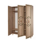 Spinta Kalune Design Wardrobe 863 (VI), 135 cm, ąžuolo spalvos/žalia kaina ir informacija | Spintos | pigu.lt