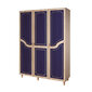 Spinta Kalune Design Wardrobe 863 (VI), 135 cm, ąžuolo spalvos/tamsiai mėlyna kaina ir informacija | Spintos | pigu.lt