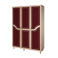 Шкаф Kalune Design Wardrobe 863 (VI), 135 см, дуб/темно-красный