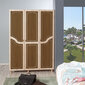 Spinta Kalune Design Wardrobe 863 (VI), 135 cm, ąžuolo spalvos/tamsiai ruda цена и информация | Spintos | pigu.lt