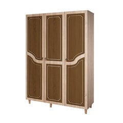 Шкаф Kalune Design Wardrobe 863 (VI), 135 см, дуб/темно-коричневый цена и информация | Шкафы | pigu.lt