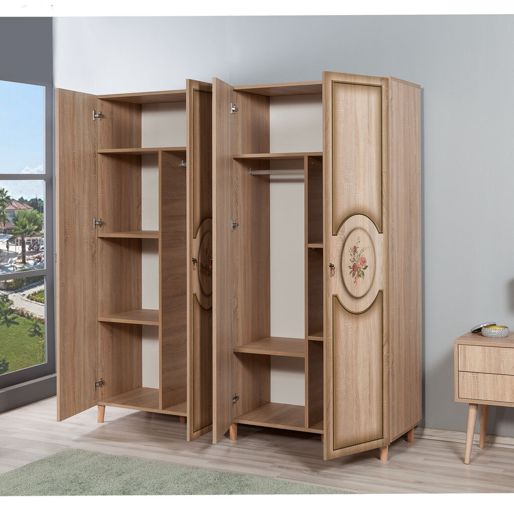 Spinta Kalune Design Wardrobe 863 (II), 180 cm, ąžuolo spalvos/ruda kaina ir informacija | Spintos | pigu.lt