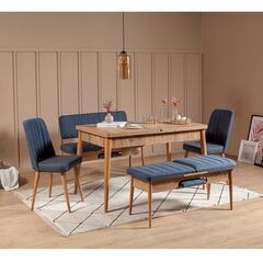 Комплект для столовой Kalune Design 869(I), синий/бежевый цена и информация | Комплекты мебели для столовой | pigu.lt