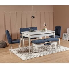 Комплект для столовой Kalune Design 869(I), белый/синий цена и информация | Комплекты мебели для столовой | pigu.lt