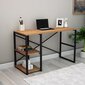 Rašomasis stalas Kalune Design 570 (II), rudas/juodas цена и информация | Kompiuteriniai, rašomieji stalai | pigu.lt