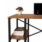 Rašomasis stalas Kalune Design 570 (II), rudas/juodas kaina ir informacija | Kompiuteriniai, rašomieji stalai | pigu.lt