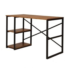 Rašomasis stalas Kalune Design 570 (II), rudas/juodas kaina ir informacija | Kompiuteriniai, rašomieji stalai | pigu.lt