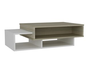 Кофейный столик Kalune Design 731(I), белый/бежевый цена и информация | Журнальные столы | pigu.lt