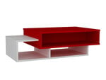 Kavos staliukas Kalune Design 731, baltas/raudonas