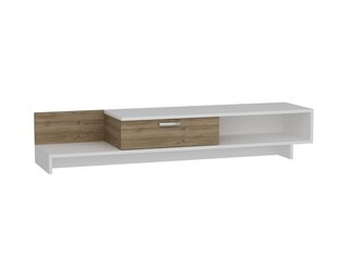 ТВ столик Kalune Design 835, 161,8 см, коричневый/белый цена и информация | Тумбы под телевизор | pigu.lt