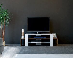ТВ столик Kalune Design 745(III), 120 см, коричневый/белый цена и информация | Тумбы под телевизор | pigu.lt