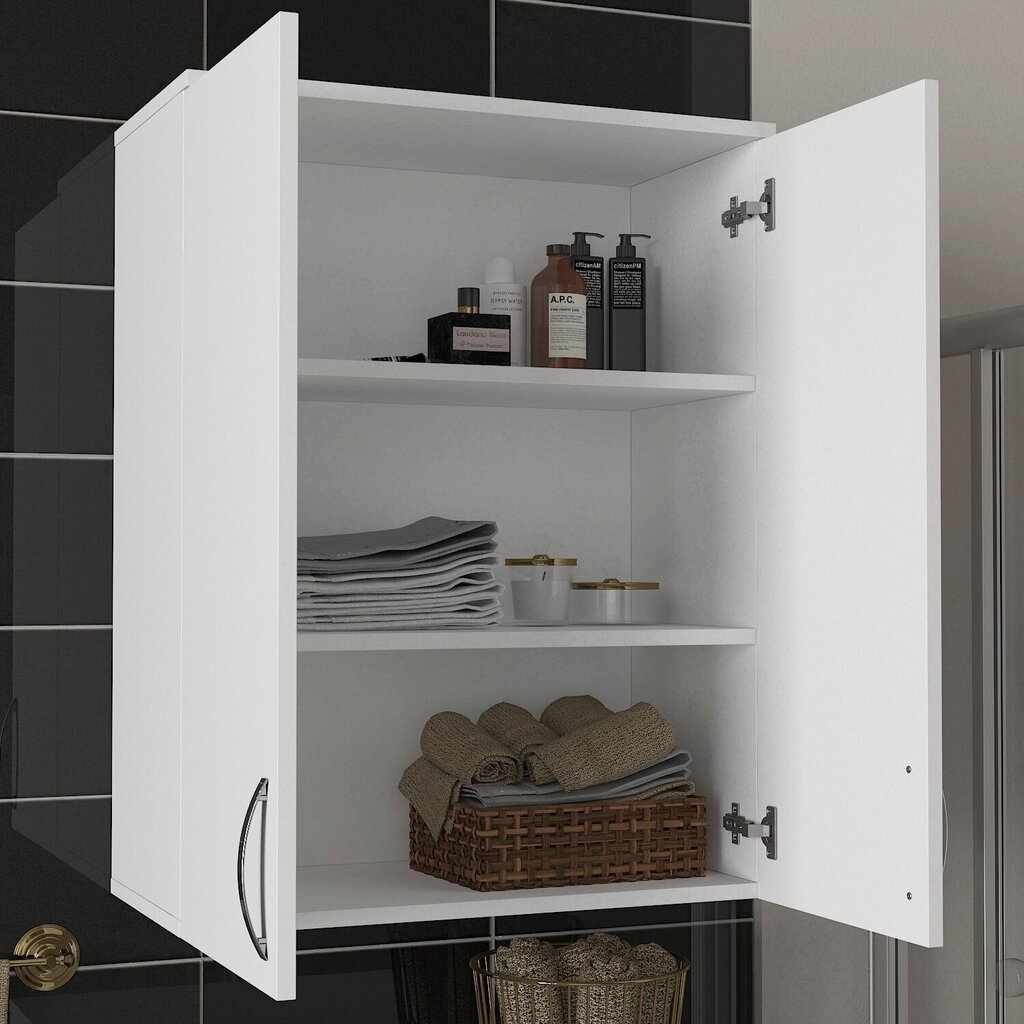 Vonios spintelė Kalune Design 745(I), balta kaina ir informacija | Vonios spintelės | pigu.lt