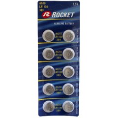 Rocket Alkaline элемент LR54 189 LR1130 AG10, 10 шт. цена и информация | Батарейки | pigu.lt