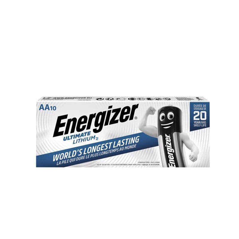 Energizer elementai Ultimate Lithium AA, 10 vnt. kaina ir informacija | Elementai | pigu.lt