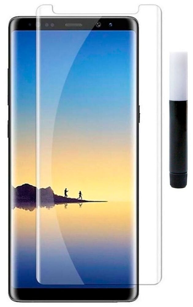 Apsauginis stiklas Evelatus Clear Glass UV + Samsung Galaxy Note 8 цена и информация | Apsauginės plėvelės telefonams | pigu.lt