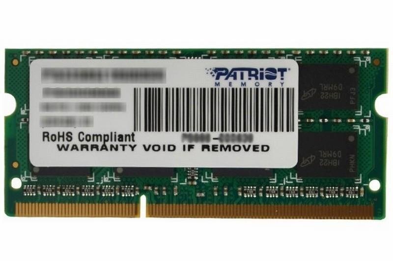 Patriot 4GB DDR3 SODIMM 1333 MHz kaina ir informacija | Operatyvioji atmintis (RAM) | pigu.lt