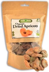 Organiški džiovinti abrikosai, 500 g, 250 g, 125 g kaina ir informacija | Riešutai, sėklos, džiovinti vaisiai | pigu.lt