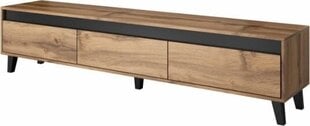 ТВ столик Cama Meble Nord, 185x38x42 см, коричневый цена и информация | Тумбы под телевизор | pigu.lt