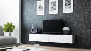 TV spintelė Cama Meble Vigo 180, pilka/balta kaina ir informacija | TV staliukai | pigu.lt