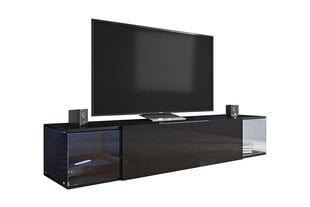 TV spintelė Cama Meble Vigo Sky, juoda kaina ir informacija | TV staliukai | pigu.lt