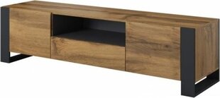 TV staliukas Cama Meble Wood, 180x44x48, rudas/pilkas kaina ir informacija | TV staliukai | pigu.lt