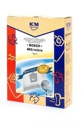 Dulkių maišeliai K&M Bosch B02 Typ G Microbag kaina ir informacija | K&M Buitinė technika ir elektronika | pigu.lt
