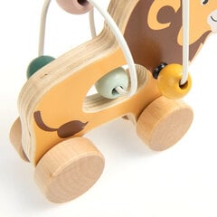 Толкаемая деревянная игрушка Лев Smiki, Zookabee цена и информация | Игрушки для малышей | pigu.lt