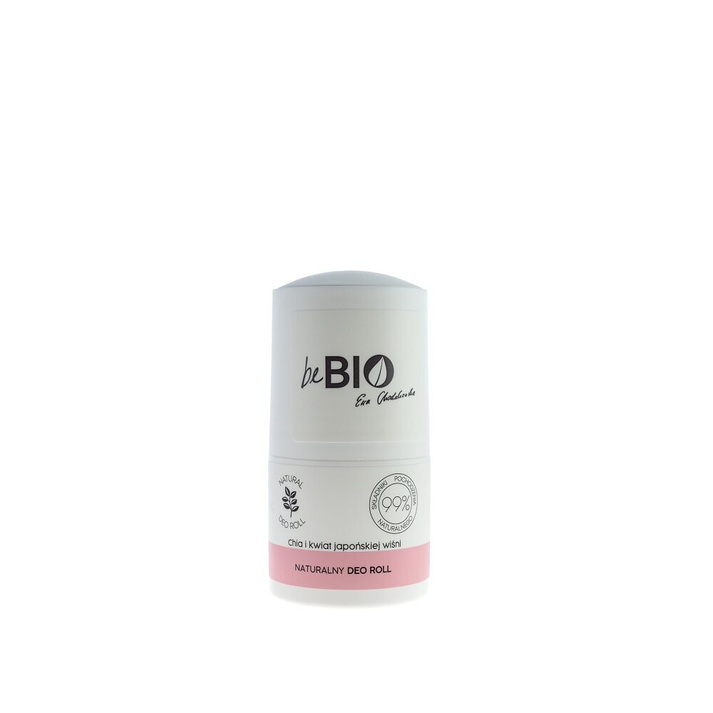 Natūralus rutulinis dezodorantas natūralaus alūno pagrindu su chia sėklų ir japoniškų vyšnių žiedų ekstraktu BeBio, 50 ml kaina ir informacija | Dezodorantai | pigu.lt